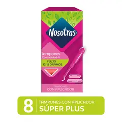 NOSOTRAS - Tampon Súper Plus Con Aplicador Caja 8 Und