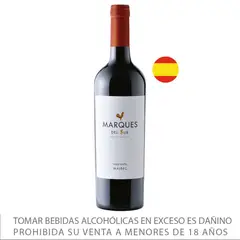 MARQUES DEL SUR - Vino Tinto Roble Malbec 750 mL