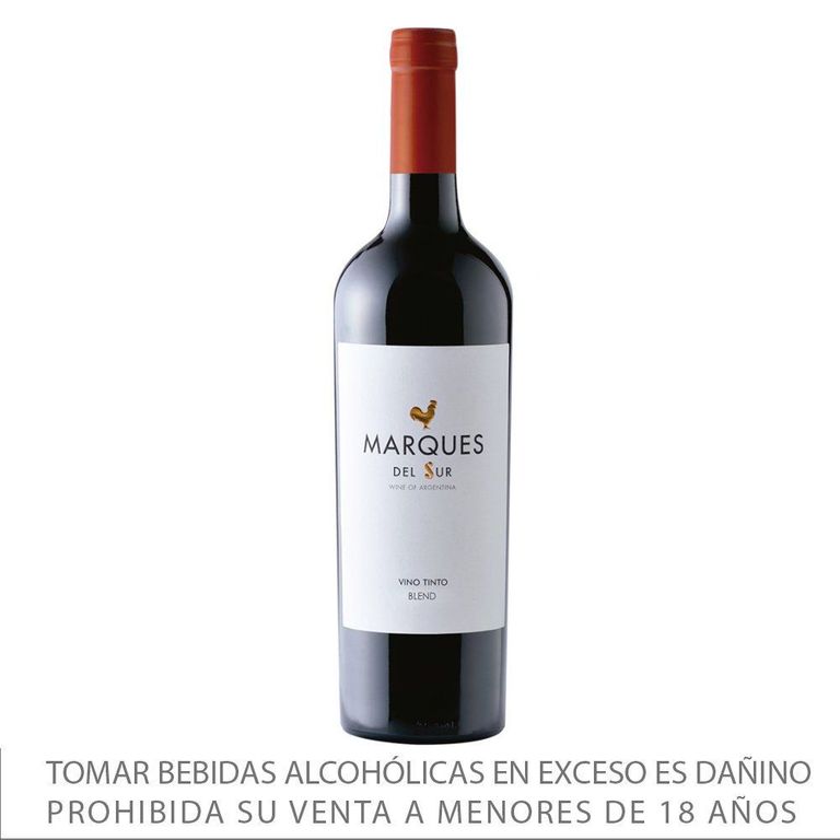 Vino Tinto Marqués del Sur Roble Blend Botella 750 mL