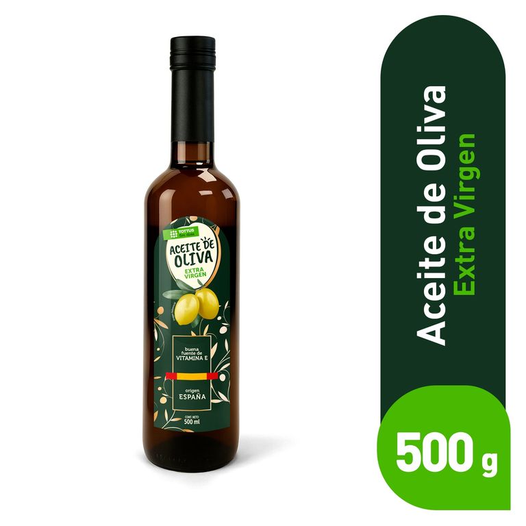 Aceite de Oliva Tottus Premium Extra Virgen Botella 500 mL