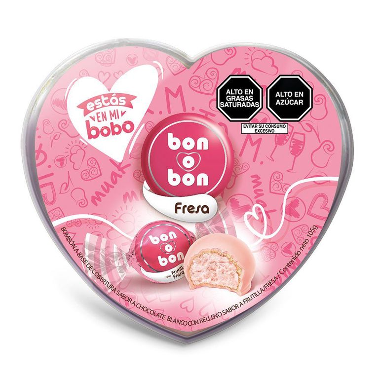 Bombones Fresa Bon o Bon Envase 7 Und