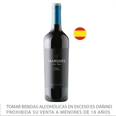 MARQUES DEL SUR - Vino Marques del Sur Tinto Reserva Botella 750 mL
