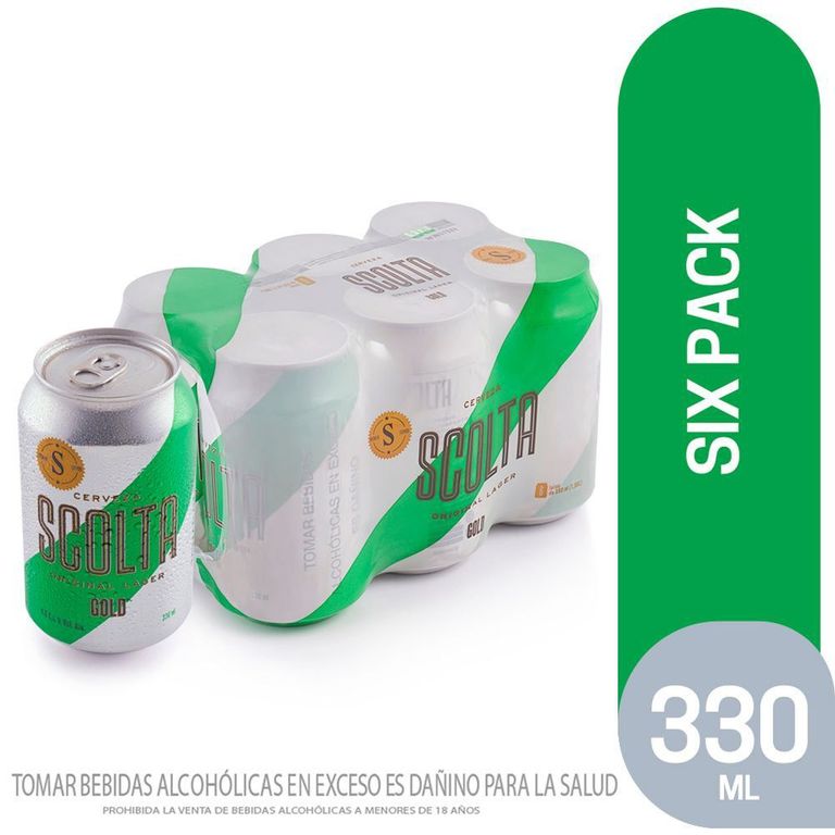Cerveza Scolta Sixpack Lata 330 mL