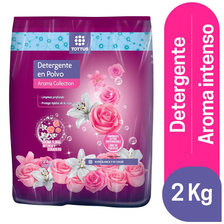 Detergente en Polvo Tottus Aroma Collection Bolsa 2 Kg