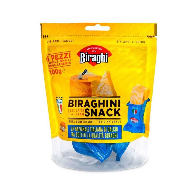 Queso Parmesano Biragui Snacks Empaque 100 g