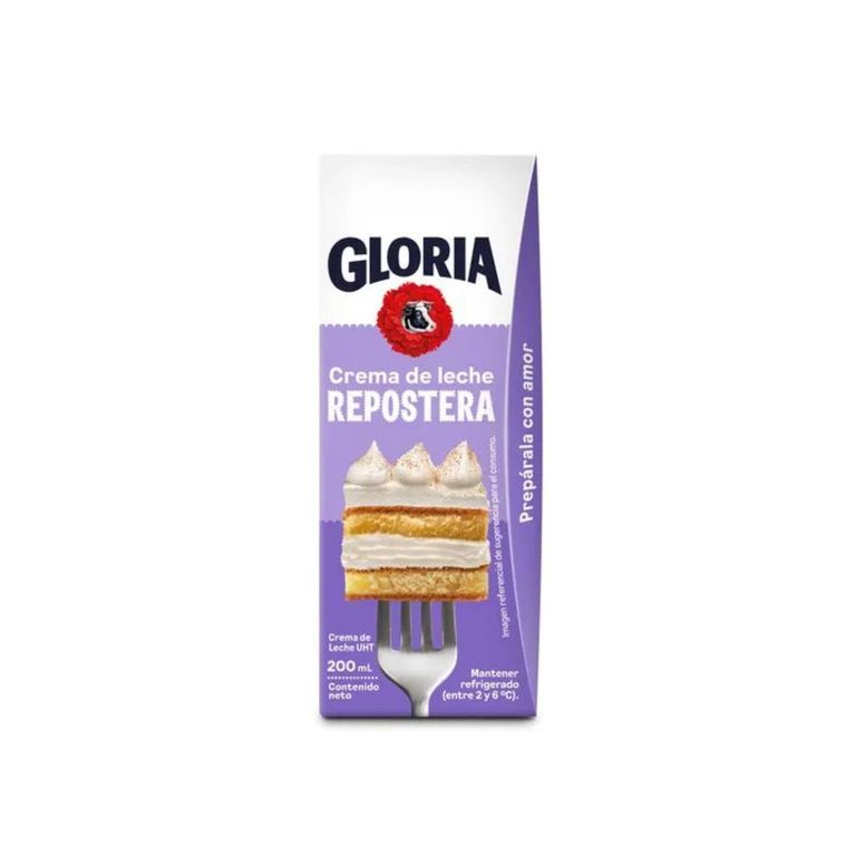 Crema de Leche UHT Gloria Caja 200 mL