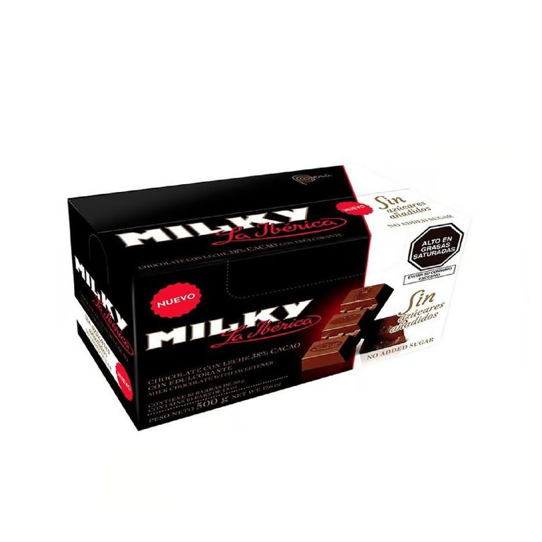 Chocolate La Ibérica Milky Sin Azúcar Empaque 50 g