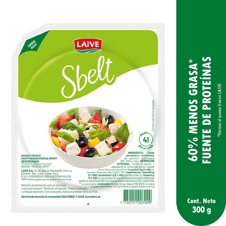 Queso Fresco Laive Sbelt x Kg