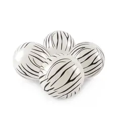 TOTTUS - GLOBO ANIMAL PRINT CEBRA BLANCA X 12 UN