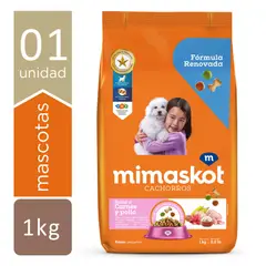 MIMASKOT - Comida para Perros Cachorros Pequeños Sabor Carne Pollo y Cereales 1 kg