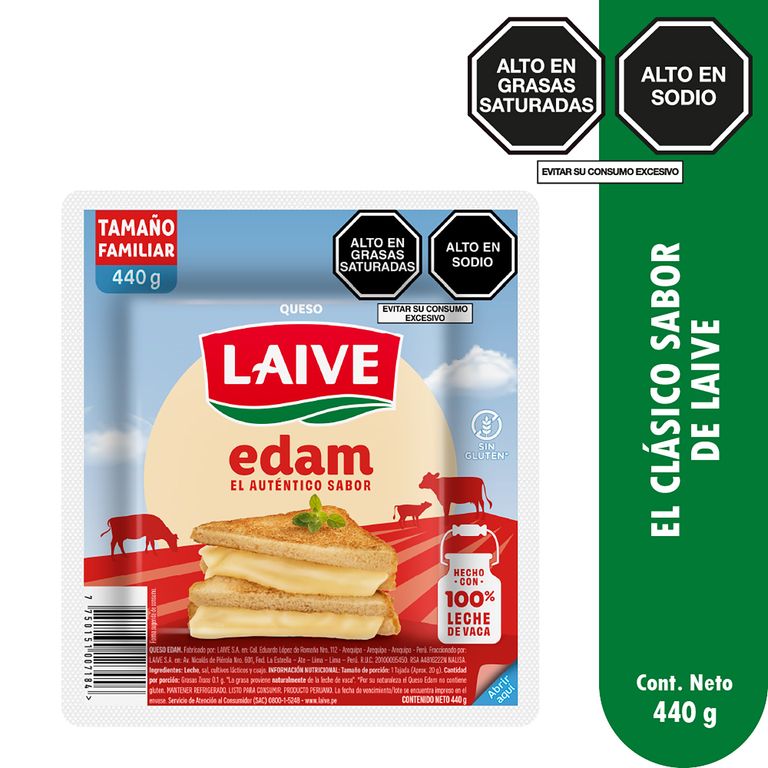 Queso Edam Laive Empaque 440 g