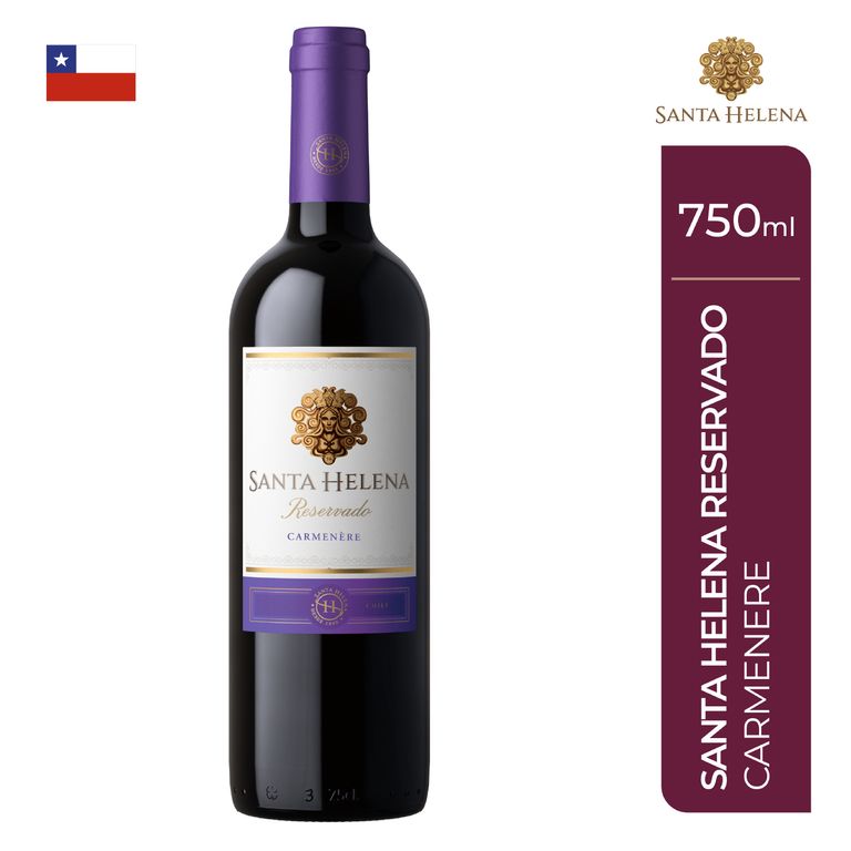 Vino Santa Helena Reservado Carmenere Botella 750 mL