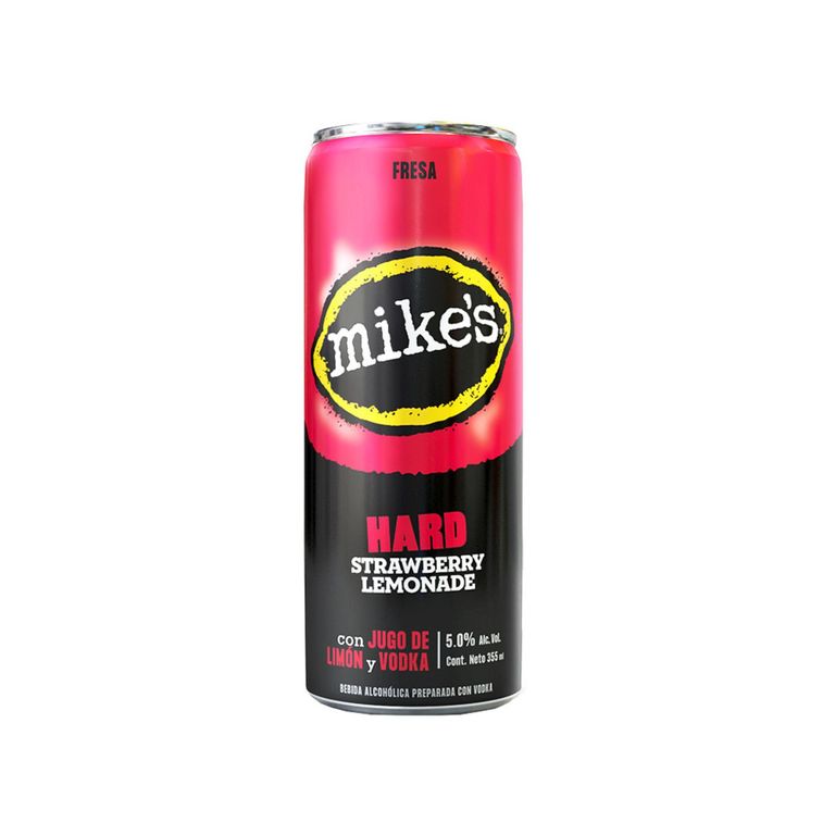Bebida RTD Mikes Hard Fresa Lata 350 mL