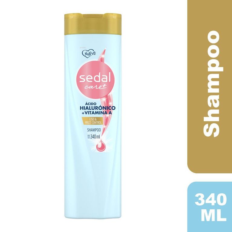 Shampoo Sedal Hialurónico Liso Frizz Botella 340 mL