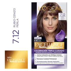EXCELLENCE - Tinte Excellence Matizador Supreme Tono 7.12 Rubio Cenizo Perla