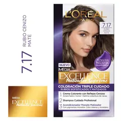 EXCELLENCE - Tinte Excellence Tono 7.17 Rubio Cenizo Matte
