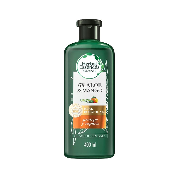 Shampoo Herbal Essences Aloe Mango Repair Botella 400 mL