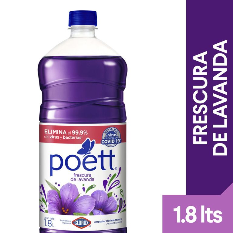 Limpiador Poett Lavanda Botella 1.8 L