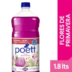 POETT - Limpiador Flores De Primavera Botella 1.8 L