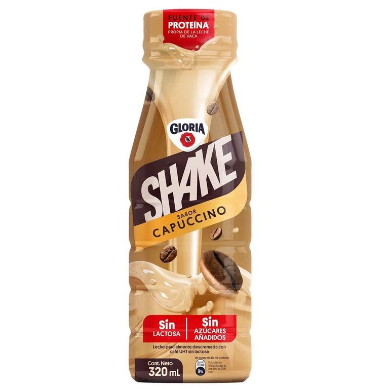 Bebida Shake UHT Cappuccino Botella 330 mL