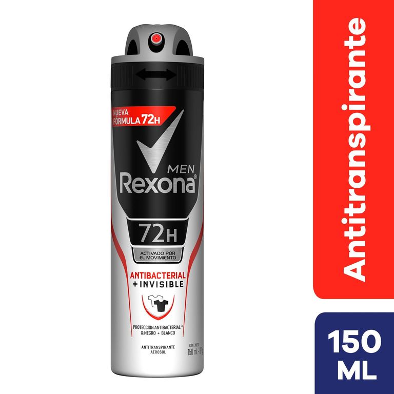 Antitranspirante en Spray Rexona Men Invisible Envase 150 mL