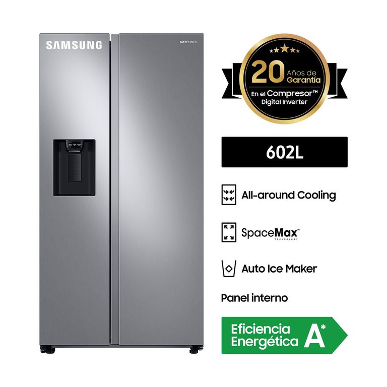 Refrigeradora 602 L Side by Side Digital Inverter