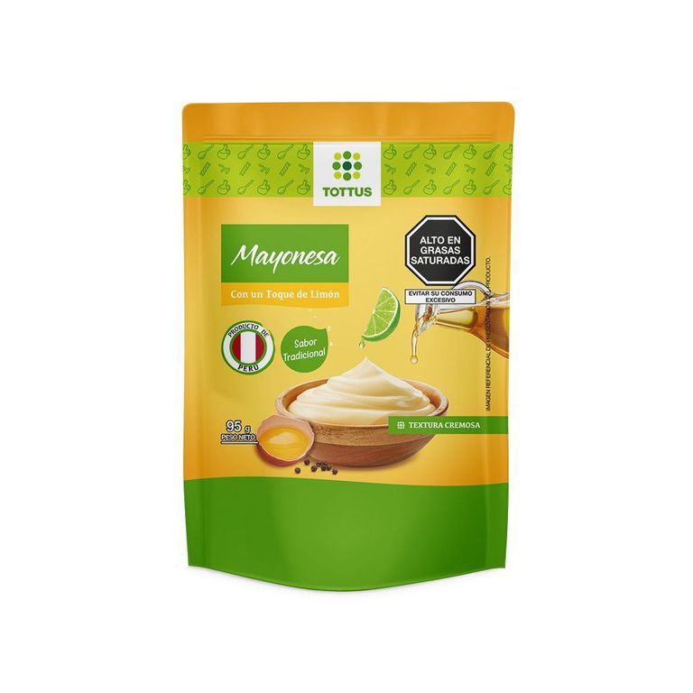 Mayonesa Tottus Doypack 95 g