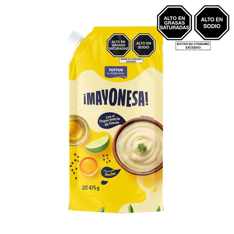Mayonesa Tottus Doypack 475 g