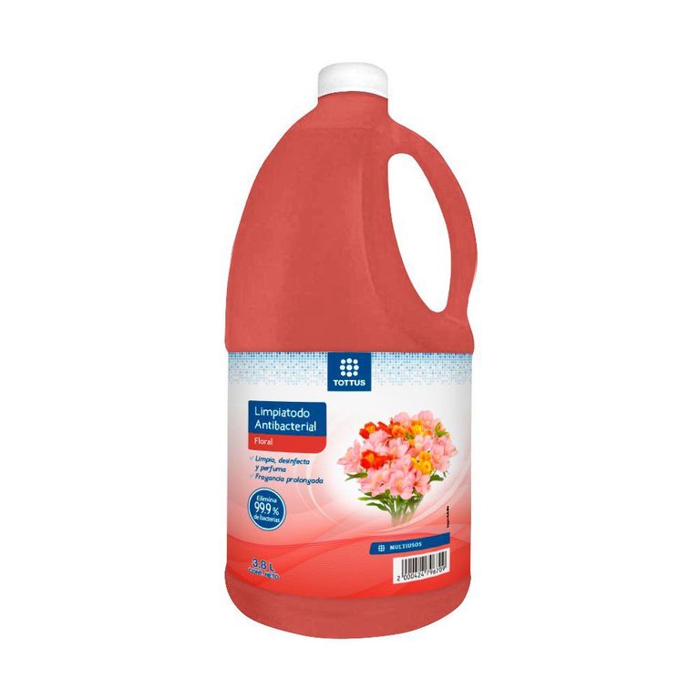 Limpiatodo Antibacterial Tottus Floral Botella 3.8 L