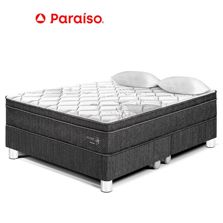 CAMA POCKET STAR QUEEN OSCURO