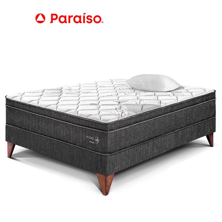 CAMA EUROPEA POCKET STAR 1.5 PZ OSCURO