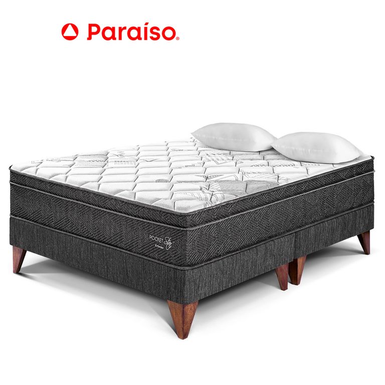 CAMA EUROPEA POCKET STAR QUEEN OSCURO