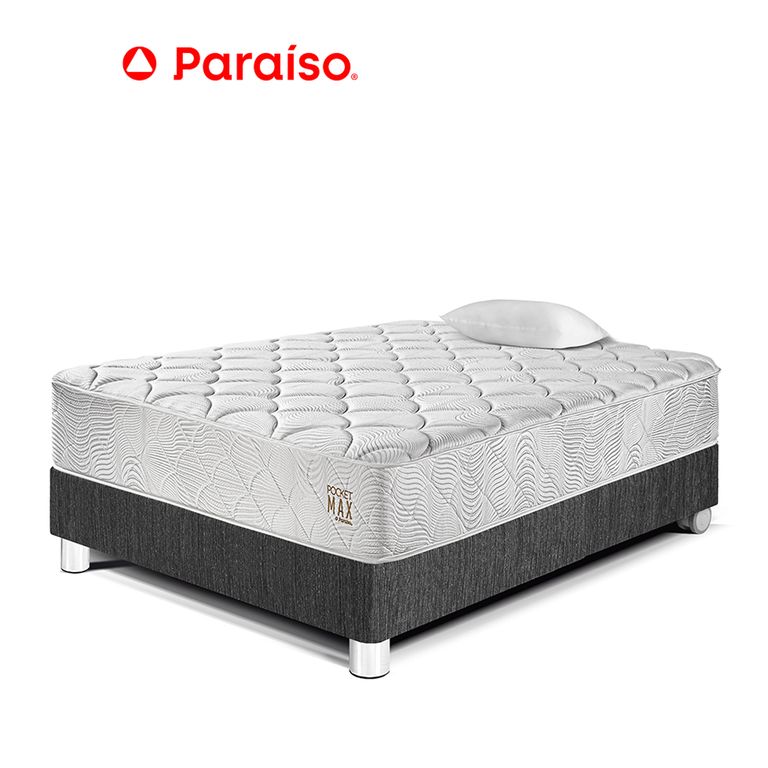 CAMA POCKET MAX 1.5 PLAZA OSCURO