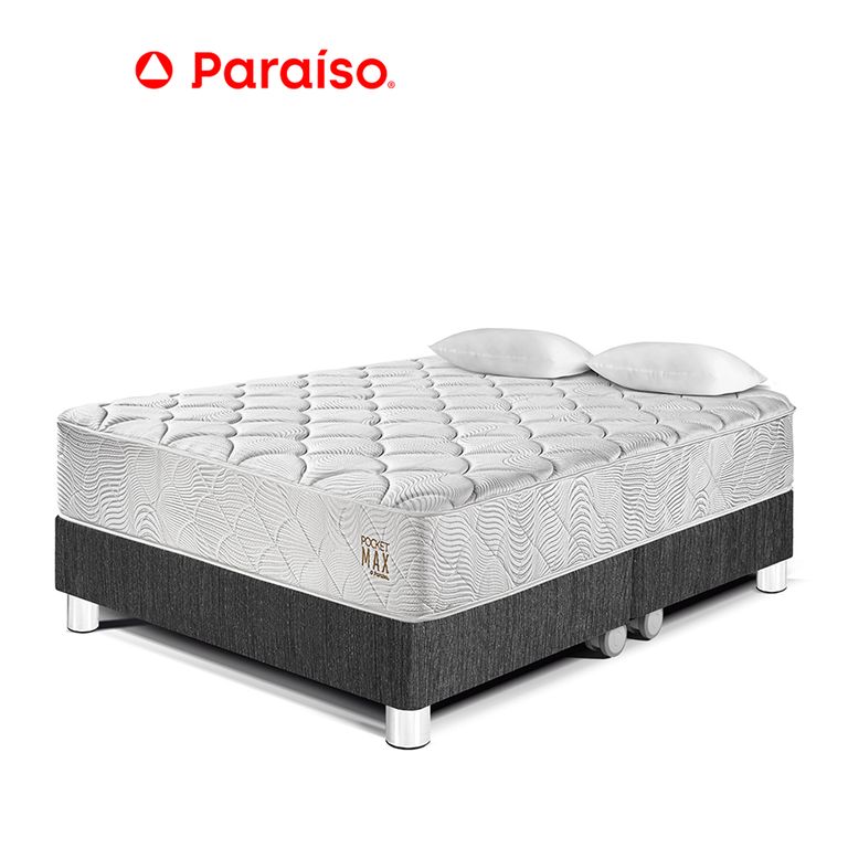 CAMA POCKET MAX QUEEN OSCURO