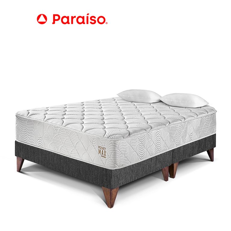 CAMA EUROPEA POCKET MAX KING OSCURO