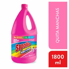 SAPOLIO - Quitamanchas Líquido Ropa Color Con Lejía Botella 1.8 L