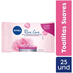 NIVEA - Toallitas Desmaquillantes Rose Care Empaque 25 Und