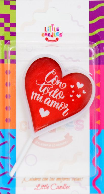 Velas de Cumpleaños Corazón