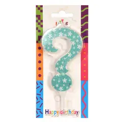 LITTLE CANDLES - Velas de Cumpleaños Signos Sticker Turquesa Floreados