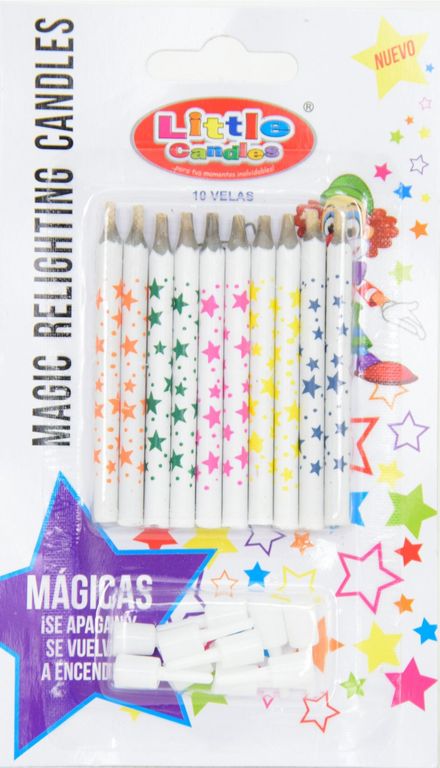 Velas De Cumpleaños Palitos Mágicas Estrellas