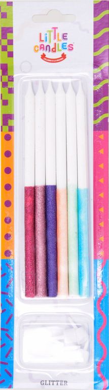 Velas De Cumpleaños Palitos Glitter Mix Mujer