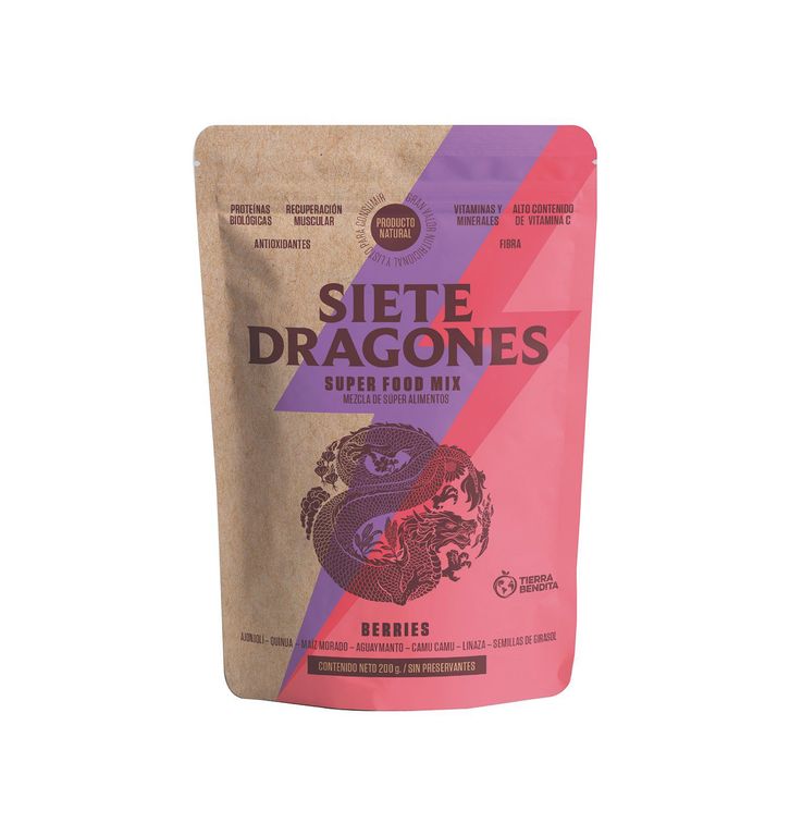 Superfood Siete Dragones Sabor Berries Doypack 200 g