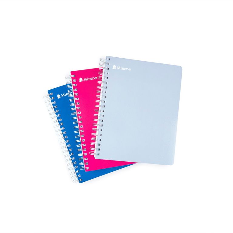 Cuaderno Anillado Cuadriculado Minerva Univ. 150 Hojas 5 Div.