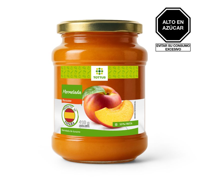 Mermelada Tottus Durazno Envase 410 g