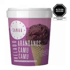 SANUA - Helado Sanua Arándanos y Camu Camu Pote 16 Oz