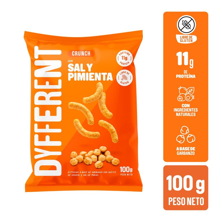 Crunch Garbanzo Dyfferent Sal y Pimienta Bolsa 100 g