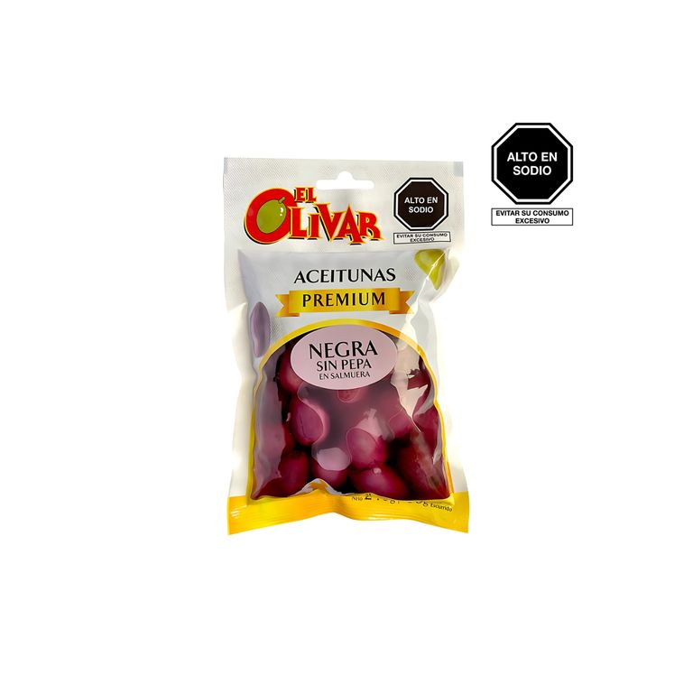 Aceituna Negra El Olivar Sin Pepa Bolsa 240 g