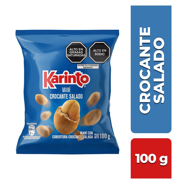 Maní Karinto Crocante Sal Bolsa 100 g