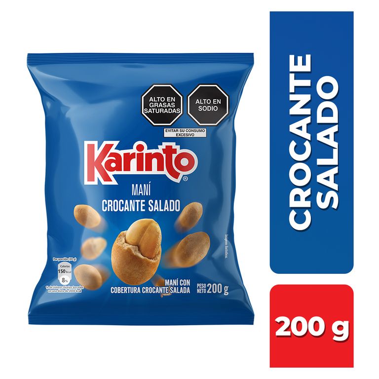 Maní Karinto Crocante Sal Bolsa 200 g