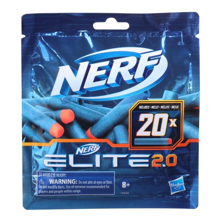 Dardos Nerf Elite 2.0 20 Unidades de Repuesto